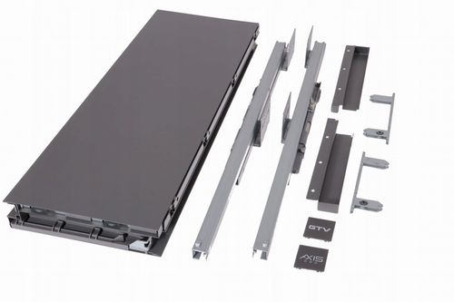 Szuflada GTV Axis PRO antracyt Bardzo Wysoka 500 H199 L500 199 3D 40kg na Arena.pl