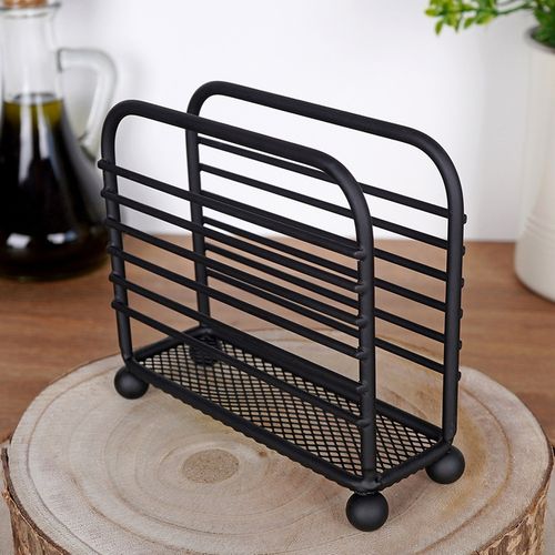 Serwetnik Stojak na Serwetki Chusteczki Metalowy Czarny Stołowy Kuchenny na Arena.pl