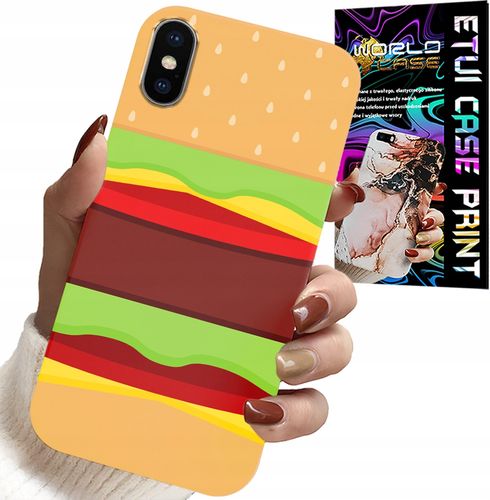 ETUI DO IPHONE X / XS - CASE BURGER CHEESEBURGER OBUDOWA PREZENT na Arena.pl