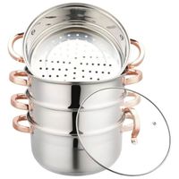 garnek na parę klausberg 5 elem. 24cm kb-7736 rose gold