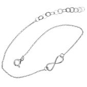 Bransoletka Infinity Nieskończoność 22 cm Srebro 925
