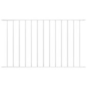 Panel ogrodzeniowy, kryta proszkowo stal, 1,7x0,75 m, biały