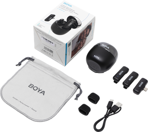 Boya BY-WM3T-U2 Bezprzewodowy mikrofon 2,4 GHz, USB C, 2TX + 1RX + etui na Arena.pl