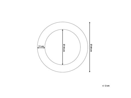 Lustro Ścienne Ø 80 Cm Złote Channay na Arena.pl