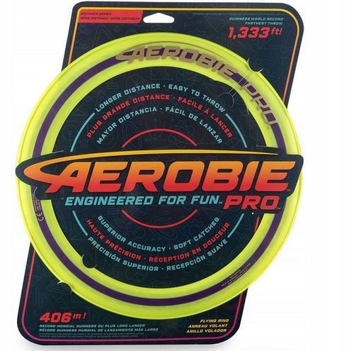 OBRĘCZ DO RZUCANIA AEROBIE PRO FRISBEE ŻÓŁTE na Arena.pl