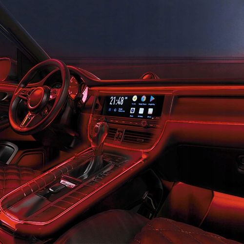 ŚWIATŁOWÓD EL WIRE LED RGB USB OŚWIETLENIE WNĘTRZA AUTA KABINY SAMOCHODU 4m na Arena.pl