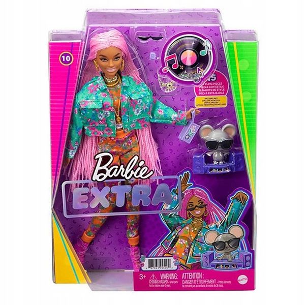 Mattel Barbie Lalka Extra Warkoczyki + Akcesoria zdjęcie 14