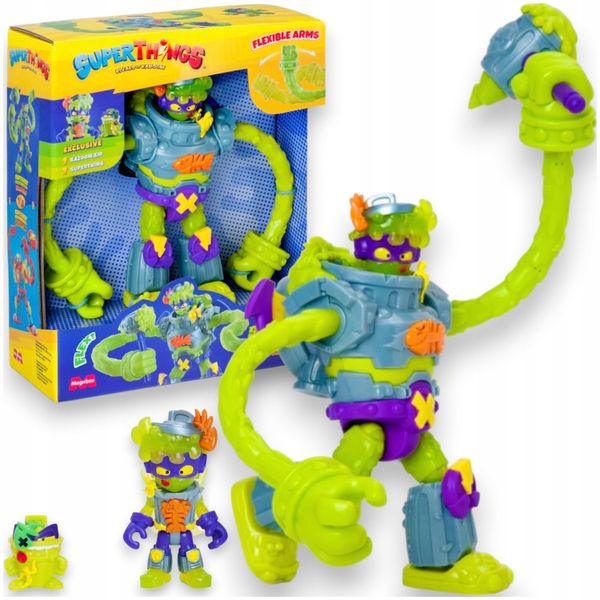 SUPERTHINGS ZINGS SUPER THINGS SUPERBOT TRASHER POWER FLEXIBLE ROBOT zdjęcie 16