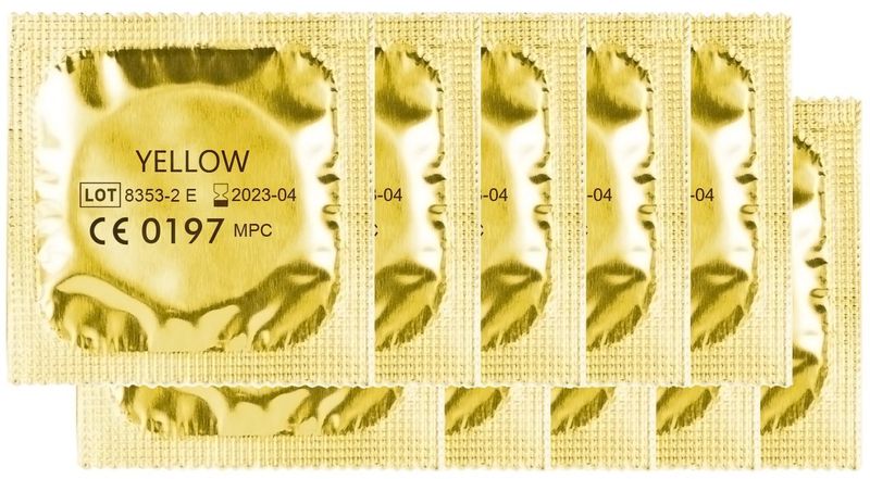 Żółte Prezerwatywy Amor Yellow - 10 Szt. zdjęcie 1