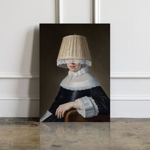 Obraz na płótnie portret lapa abażur 50x70 cm na Arena.pl