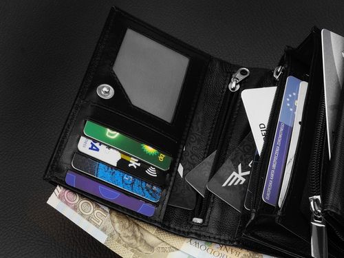 KOCHMANSKI portfel damski skórzany mały czarny na karty dokumenty pojemny na Arena.pl