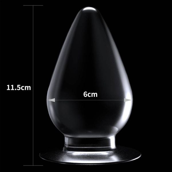 Duży Korek Analny Przezroczysty - Flawless Clear Anal Plug 4.5'' zdjęcie 2