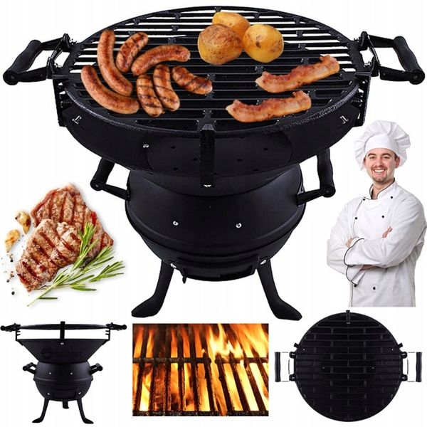 GRILL ŻELIWNY BECZKOWY MG630 MASTER zdjęcie 1