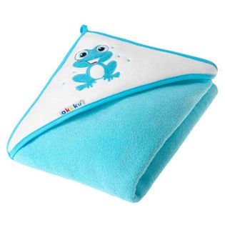 Akuku okrycie kąpielowe, ręcznik z kapturkiem 100x100cm - 100% bawełna