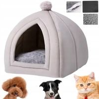 DOMEK BUDKA LEGOWISKO DLA MAŁEGO PSA KOTA MIĘKKIE POSŁANIE KOJEC 35x35 BUDA