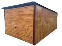 BLASZAK GARAŻ BLASZANY 3X5 BRAMA UCHYLNA - DREWNOPODOBNY BL192