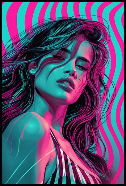 Plakat 68x101cm Neonowy Wzrok zdjęcie 2