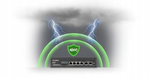 SWITCH LANBERG 4X 100MB POE+/2X RACK 60W 10' 19' na Arena.pl