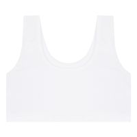 Top Biustonosz Dziewczęcy Klasyczny Bawełniany Biały Gładki 1-SZT MORAJ 152