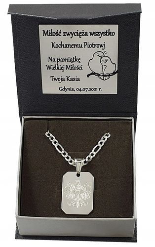 SREBRNY PEŁNY ŁAŃCUSZEK MĘSKI FIGARO NIEŚMIERTELNIK PR. 925 + GRAWER GRATIS na Arena.pl