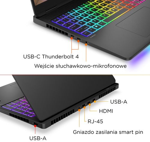 HP OMEN MAX Gaming 16 WQXGA IPS 240Hz Intel Core Ultra 7 255HX 20-rdzeni 32GB DDR5 1TB SSD NVIDIA RTX 5070 Ti 12GB Windows 11 na Arena.pl