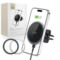 TECH-PROTECT UCHWYT SAMOCHODOWY MAGSAFE 15W CZARNY DO iPHONE