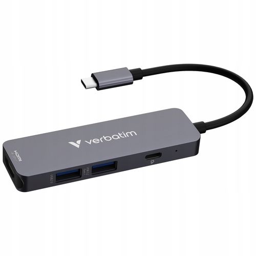 Hub USB Verbatim USB-C Essentials Multiport Hub 4 Port na Arena.pl