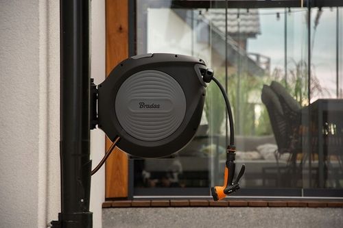 BĘBEN ZWIJACZ NA WĄŻ OGRODOWY AUTOMATYCZNY ZWIJACZ + 20M WĘŻA BLACK LINE na Arena.pl