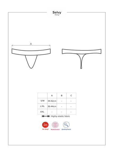 Selvy stringi beżowe panterka Obsessive L/XL na Arena.pl