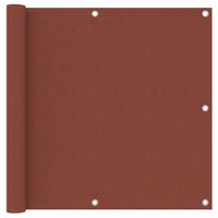 Parawan balkonowy, terrakota, 90x500 cm, tkanina Oxford