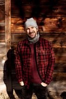 Czapka zimowa męska na polarze Szara