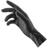 rękawice nitrylowe wzmacniane monkey czarne 50szt. xxl - rek gu b 628