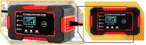 Prostownik automatyczny samochodowy ŁADOWARKA AKUMULATORA smart LCD 12V na Arena.pl