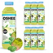 12x OSHEE Vitamin Green Tea ZERO kaktus-mięta ice tea 555 ml