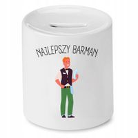 Skarbonka Dla Barmana Najlepszy Barman Prezent Z Nadrukiem Ze Zdjęciem