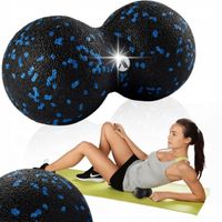 MASAŻER 80MM PODWÓJNA TWARDA PIŁKA DUOBALL MASAŻ ROLLER MASAŻER DO TRENINGU
