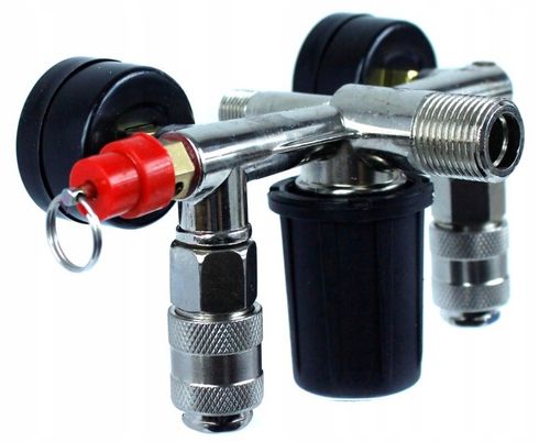 TRÓJNIK ROZDZIELACZ CIŚNIENIOWY DO KOMPRESORA PRESOSTAT 230V 1/4 MAX 12 BAR na Arena.pl