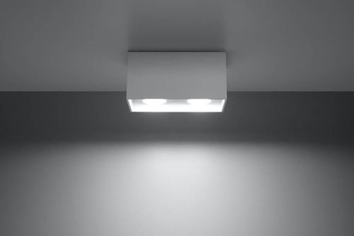 Plafon LAMPA sufitowa SL.0380 natynkowa OPRAWA prostokątna downlight biała na Arena.pl