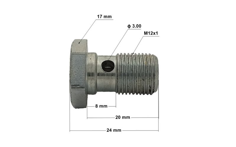 4x SR-08 Śruba drożna M12x1 zdjęcie 3