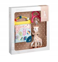 Gryzak z grzechotką i książeczką zestaw dla dzieci żyrafa Sophie la Girafe