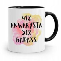 Dla Akwarysty Kubek Czarny Na Prezent Na Urodziny Z Nadrukiem Ze Zdjęciem