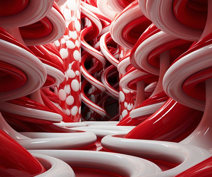 Plakat 60x50cm Czerwone Wiry zdjęcie 1