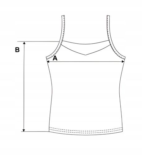 Podkoszulka damska bawełniana koszulka na wąskich ramiączkach MORAJ - M na Arena.pl