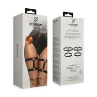 bedroom fantasies - leg bondage cuffs black