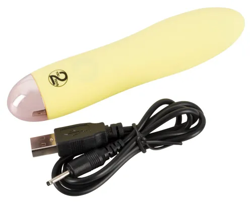 cuties mini wibrator smukły żołty 7 trybow usb 13,2 cm na Arena.pl