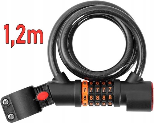 ZAMEK ZAPIĘCIE BLOKADA DO ROWERU + ŚWIATŁO TYLNE Lampka LED Uchwyt na Arena.pl