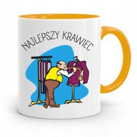 Kubek Żółty Dla Krawca Najlepszy Krawiec Prezent Z Nadrukiem Ze Zdjęciem