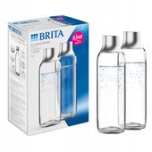Butelka BRITA Soda TRIO, butelka do gazowania wody szklana 2 szt