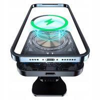 UCHWYT ŁADOWARKA BEZPRZEWODOWA SAMOCHODOWA QI do MAGSAFE do IPHONE 15W