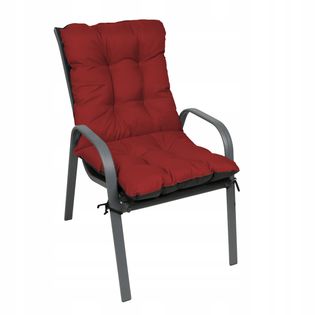 Poduszka na krzesło ogrodowe leżak 48x48x48 bordo